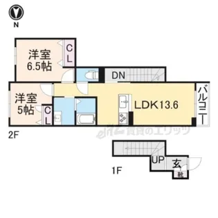 サン ビレッジ【203号室】の間取り