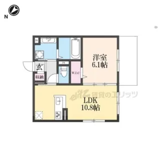 GRAMM六地蔵A棟【1階】の間取り