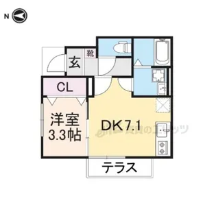 Tメゾン【102号室】の間取り
