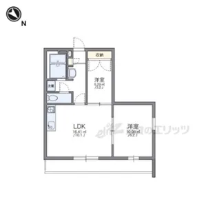 レオパレスレジアス【201号室】の間取り