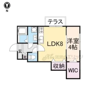 ソレイユビセレクト法蓮町?【1階】の間取り