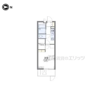 レオパレス奥畑【206号室】の間取り