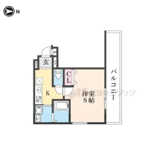 フジパレス栗山公園【3階】の間取り