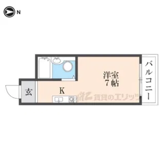 ビックバーンズマンション桜園【201号室】の間取り