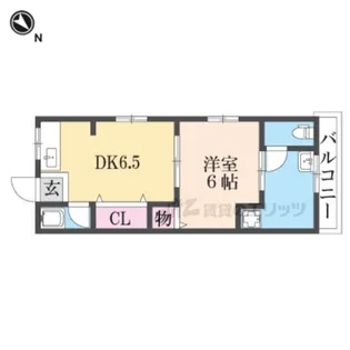 北伊丹ハウス【206号室】の間取り