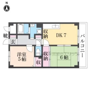 ルキア武庫川【4階】の間取り