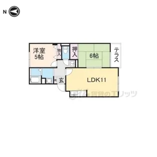 ビューラー藤木【1階】の間取り