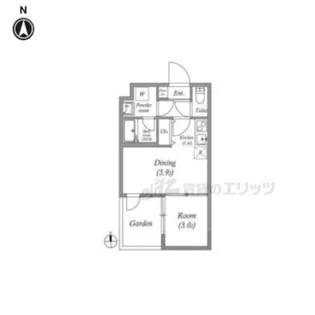 VINA山科WEST【1階】の間取り