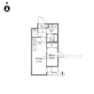 VINA山科WEST【3階】の間取り