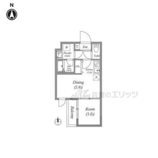 VINA山科WEST【3階】の間取り