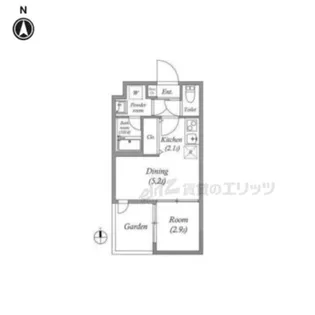 VINA山科WEST【1階】の間取り