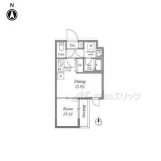 VINA山科WEST【2階】の間取り