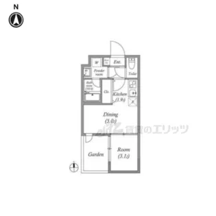 VINA山科WEST【1階】の間取り