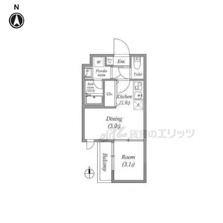 VINA山科WEST【3階】の間取り