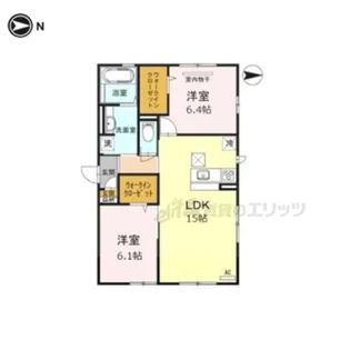 GREEN HEIM【102号室】の間取り