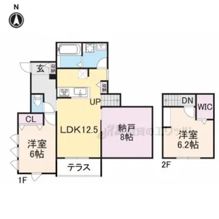 シルクメゾン岡崎【102号室】の間取り