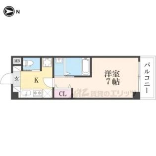 ラ・ポルテ武庫之荘【2階】の間取り