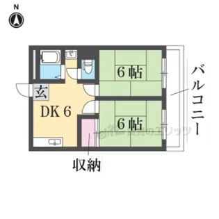 プレアール枚岡【5階】の間取り