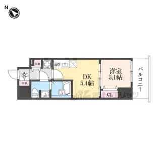 ArtizA尼崎立花【4階】の間取り
