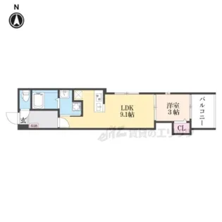 「ハーモニーテラス淀下津町Ⅲ」【2階】の間取り