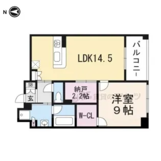 ジオ烏丸五条【503号室】の間取り