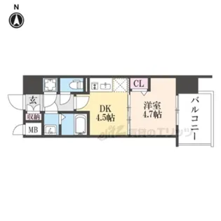 ファーストフィオーレ長田グランディール【2階】の間取り