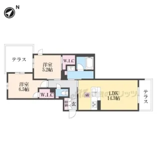 シャーメゾン ストーンフィールド【1階】の間取り