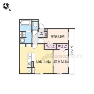 ビクトワールⅡ【2階】の間取り