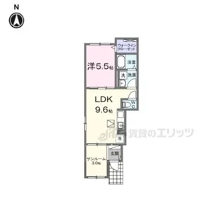 ル・ブコン【1階】の間取り