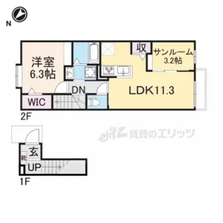 Oak・Serio【2階】の間取り
