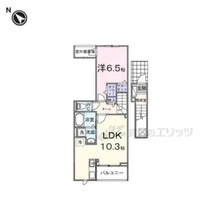 ミウ・ヴィーヴル【203号室】の間取り