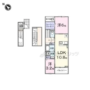 ミウ・ヴィーヴル【302号室】の間取り