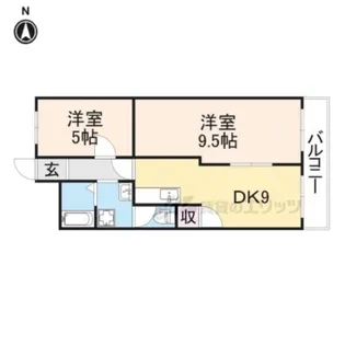 プリンストン布施【6階】の間取り