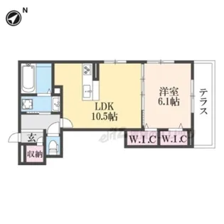 ラヴィベル本堅田【1階】の間取り