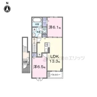 ベアリーガーデン【204号室】の間取り
