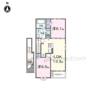 ベアリーガーデン【205号室】の間取り