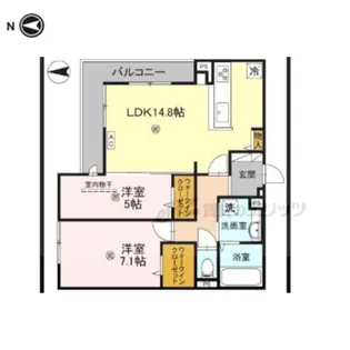 カサ・リチェル【3階】の間取り