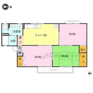ヴィーヴル【1階】の間取り