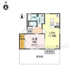 シャローム【1階】の間取り