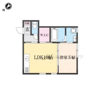 ランマンスクエア【1階】の間取り