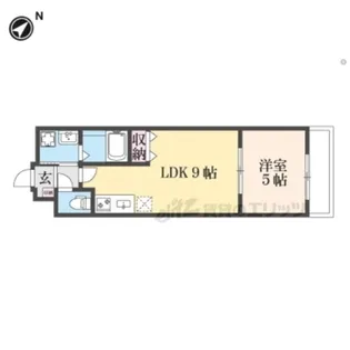 メゾン・ド・ブランシェ山科駅前【1階】の間取り