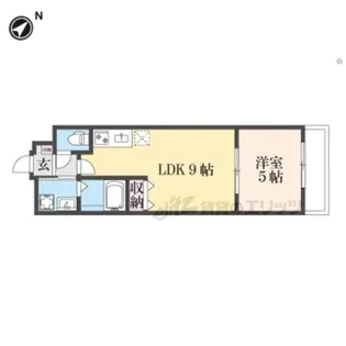 メゾン・ド・ブランシェ山科駅前【1階】の間取り