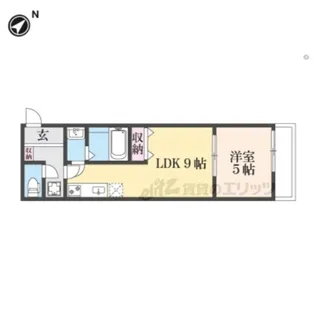 メゾン・ド・ブランシェ山科駅前【107号室】の間取り