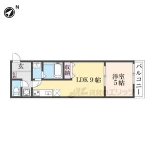 メゾン・ド・ブランシェ山科駅前【3階】の間取り