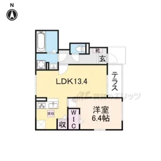 プラシード・アロッジオ?【1階】の間取り