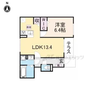 プラシード・アロッジオ?【1階】の間取り