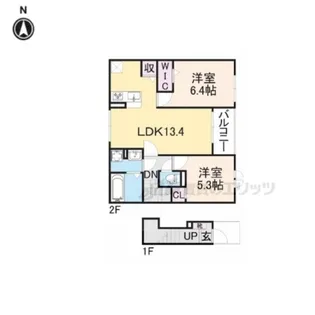 プラシード・アロッジオ?【2階】の間取り