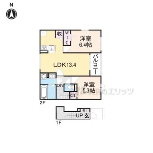 プラシード・アロッジオⅣ【2階】の間取り