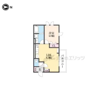 MOCXION桃山【2階】の間取り