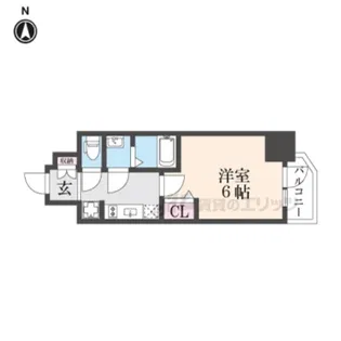 プレサンス新深江ディレット【4階】の間取り